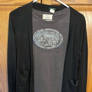 JCrew cardigan with t shirt set. Excellent condition.